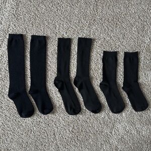 Solid Black Dress Socks (3)